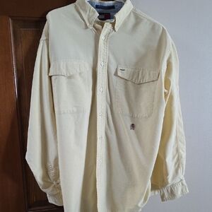 Tommy Hilfiger Light Yellow Casual Button Down Shirt